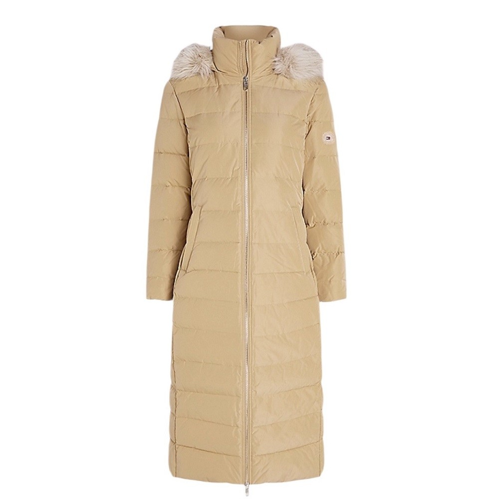 TOMMY HILFIGER</br>Γυναικείο Μπουφάν Μπεζ Αδιάβροχο WW0WW43601-RBL Tommy Hilfiger