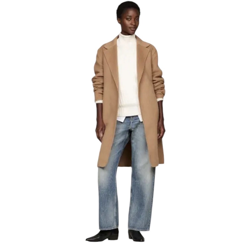 TOMMY HILFIGER</br>Γυναικείο Παλτό Κάμελ WW0WW43603-GWE Tommy Hilfiger TOMMY HILFIGER</br>Γυναικείο Παλτό Κάμελ WW0WW43603-GWE Tommy Hilfiger