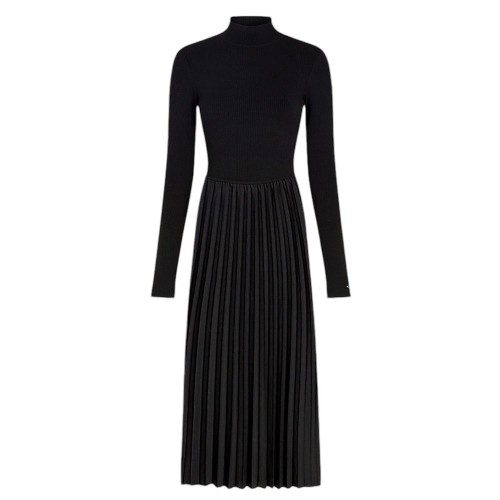 Γυναικείο Φόρεμα Μαύρο WW0WW44176-BDS Tommy Hilfiger Γυναικείο Φόρεμα Μαύρο WW0WW44176-BDS Tommy Hilfiger