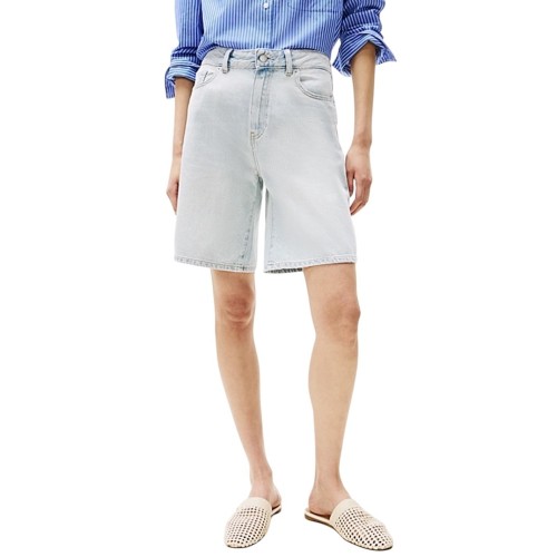 Tommy Hilfiger WW0WW44388-1AB Γυναικεία Βερμούδα Denim Short Hw Sky