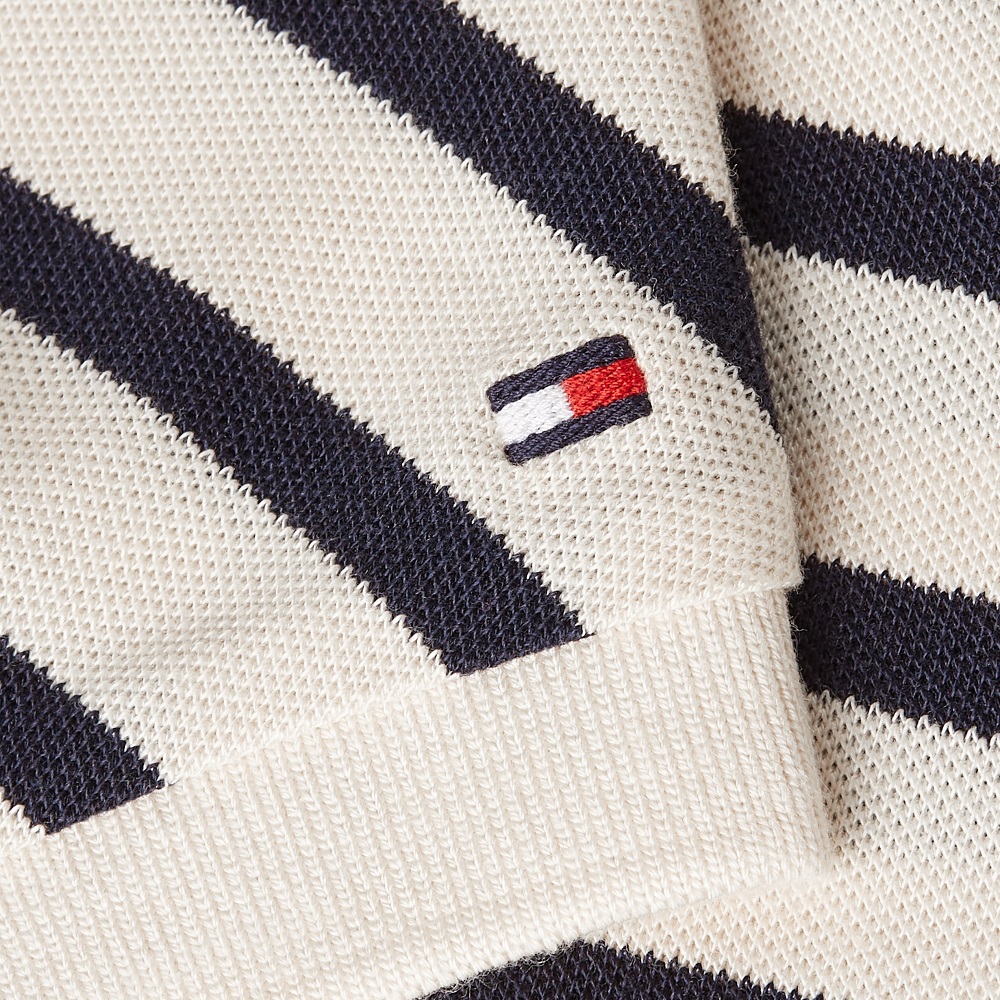 TOMMY HILFIGER</br>Γυναικείο Φόρεμα Εκρού/Μπλε Lyocell Open-nk Midi Dress WW0WW44514-0FC Tommy Hilfiger TOMMY HILFIGER</br>Γυναικείο Φόρεμα Εκρού/Μπλε Lyocell Open-nk Midi Dress WW0WW44514-0FC Tommy Hilfiger