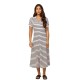 TOMMY HILFIGER</br>Γυναικείο Φόρεμα Εκρού/Μπλε Lyocell Open-nk Midi Dress WW0WW44514-0FC Tommy Hilfiger TOMMY HILFIGER</br>Γυναικείο Φόρεμα Εκρού/Μπλε Lyocell Open-nk Midi Dress WW0WW44514-0FC Tommy Hilfiger