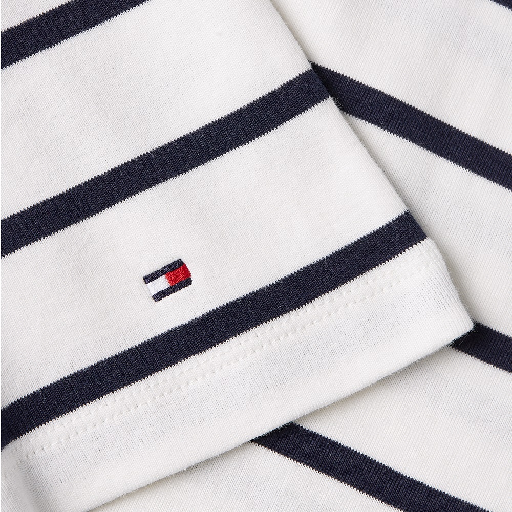TOMMY HILFIGER</br>Γυναικείο T-shirt Εκρού/Μπλε Relaxed Modern Cody Cap Sleeve WW0WW44544-0BF Tommy Hilfiger TOMMY HILFIGER</br>Γυναικείο T-shirt Εκρού/Μπλε Relaxed Modern Cody Cap Sleeve WW0WW44544-0BF Tommy Hilfiger