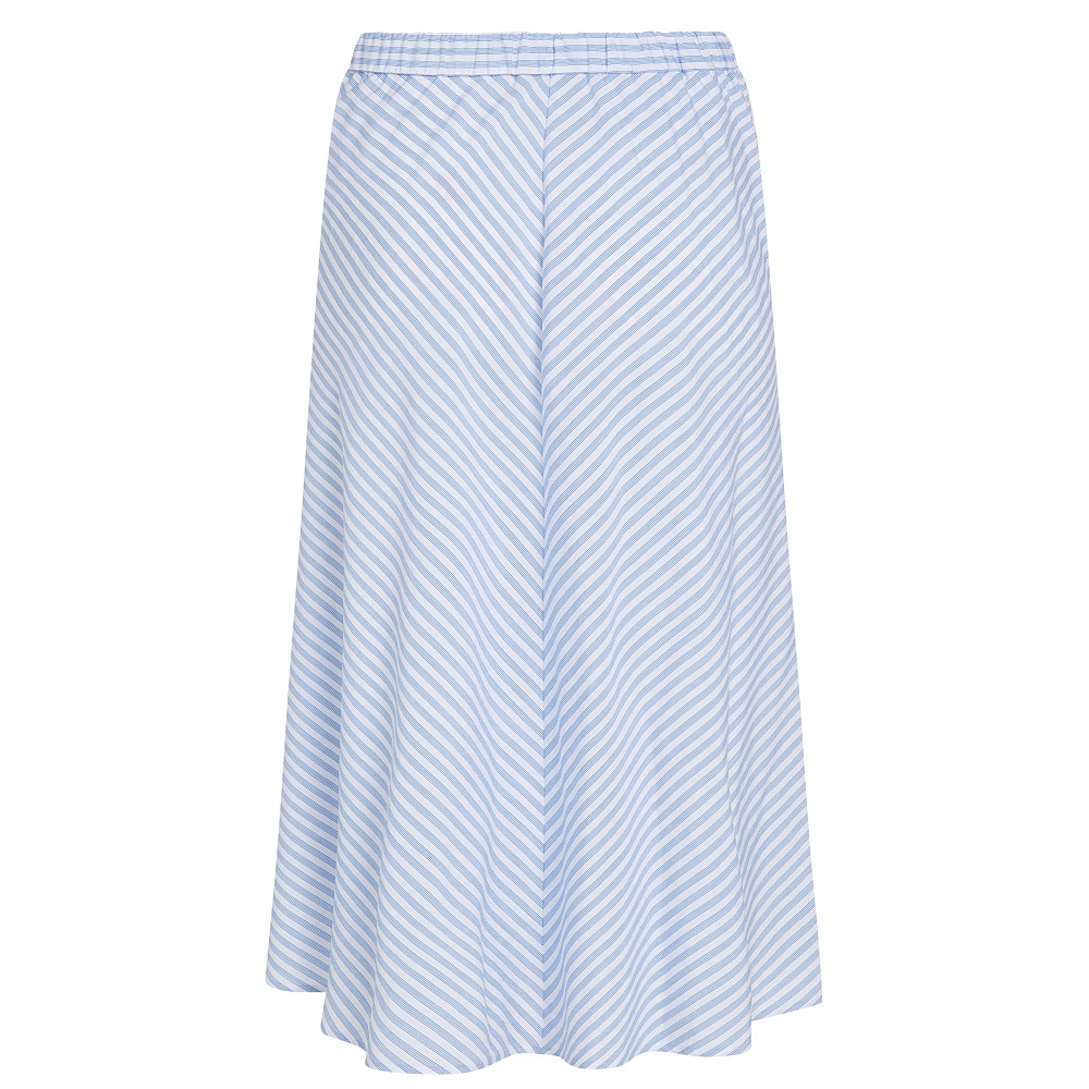 TOMMY HILFIGER</br>Γυναικεία Φούστα Λευκό/Γαλάζιο Crinkle Viscose Mix Midi Skirt WW0WW44549-OFF Tommy Hilfiger TOMMY HILFIGER</br>Γυναικεία Φούστα Λευκό/Γαλάζιο Crinkle Viscose Mix Midi Skirt WW0WW44549-OFF Tommy Hilfiger