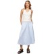 TOMMY HILFIGER</br>Γυναικεία Φούστα Λευκό/Γαλάζιο Crinkle Viscose Mix Midi Skirt WW0WW44549-OFF Tommy Hilfiger TOMMY HILFIGER</br>Γυναικεία Φούστα Λευκό/Γαλάζιο Crinkle Viscose Mix Midi Skirt WW0WW44549-OFF Tommy Hilfiger