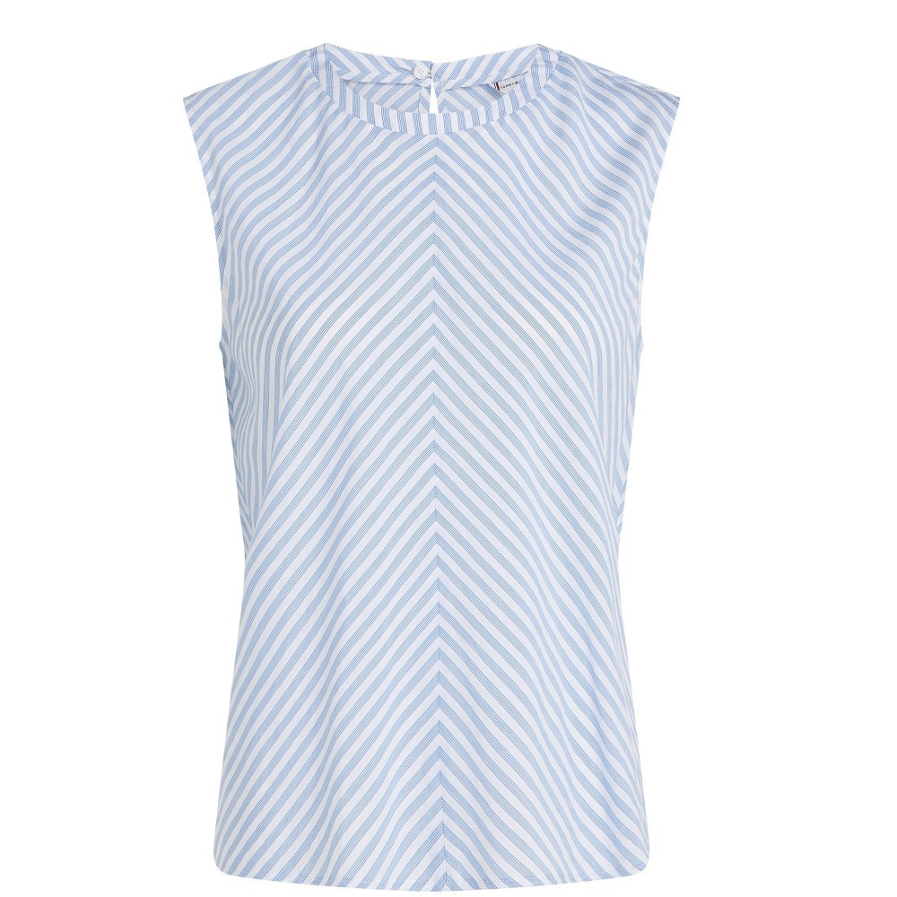 TOMMY HILFIGER</br>Γυναικεία Μπλούζα Λευκό/Γαλάζιο Regular WW0WW44554-OFF Tommy Hilfiger TOMMY HILFIGER</br>Γυναικεία Μπλούζα Λευκό/Γαλάζιο Regular WW0WW44554-OFF Tommy Hilfiger