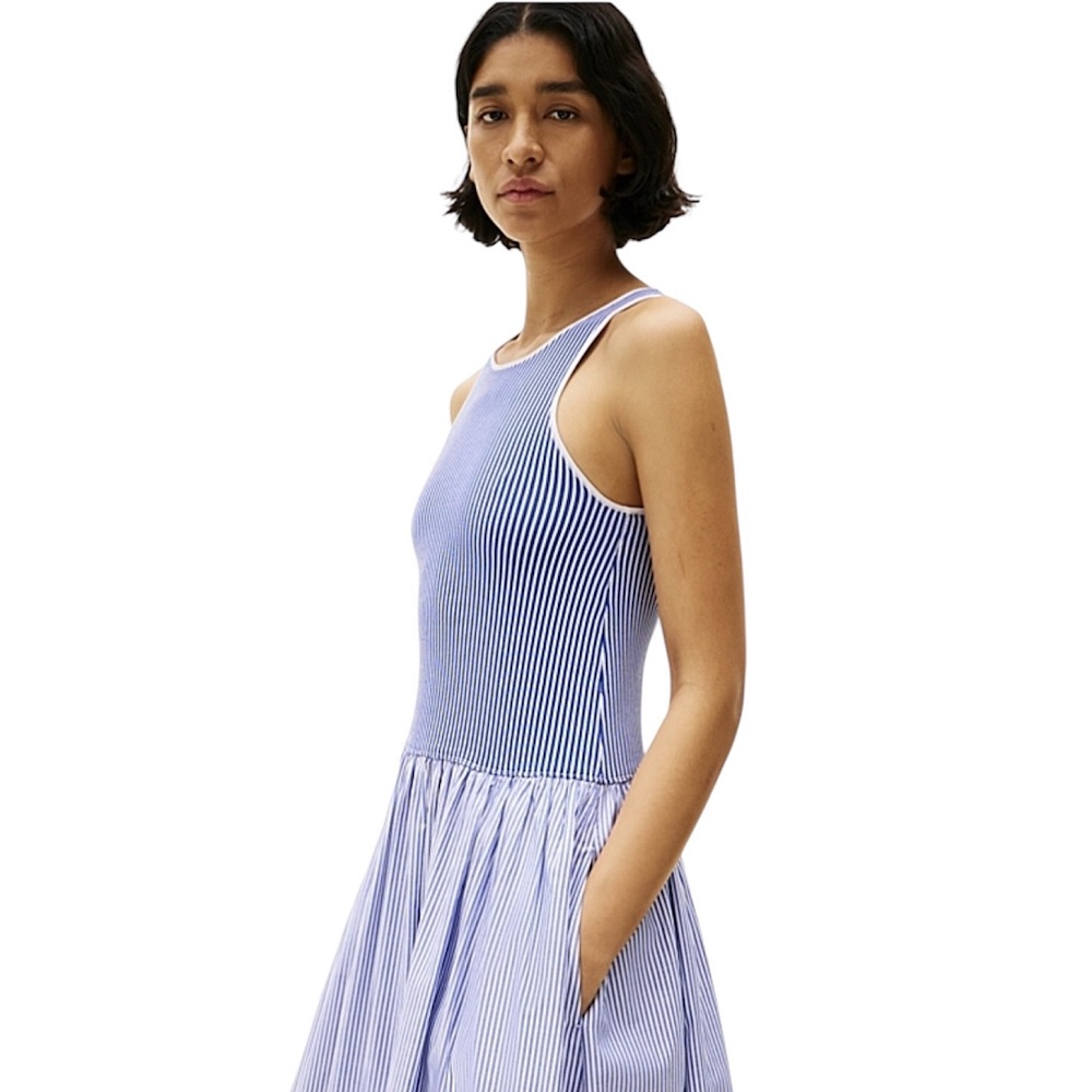 TOMMY HILFIGER</br>Γυναικείο Φόρεμα Γαλάζιο/Λευκό Broderie Anglaise N\s Long WW0WW44652-0Y9 Tommy Hilfiger TOMMY HILFIGER</br>Γυναικείο Φόρεμα Γαλάζιο/Λευκό Broderie Anglaise N\s Long WW0WW44652-0Y9 Tommy Hilfiger