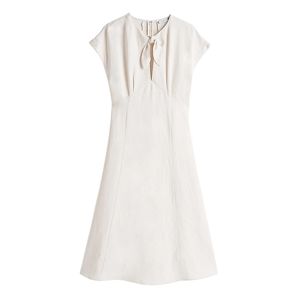 TOMMY HILFIGER</br>Γυναικείο Φόρεμα Εκρού Regular WW0WW44659-AEF Tommy Hilfiger TOMMY HILFIGER</br>Γυναικείο Φόρεμα Εκρού Regular WW0WW44659-AEF Tommy Hilfiger
