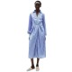 TOMMY HILFIGER</br>Γυναικείο Φόρεμα Γαλάζιο Relaxed WW0WW44670-0YA Tommy Hilfiger TOMMY HILFIGER</br>Γυναικείο Φόρεμα Γαλάζιο Relaxed WW0WW44670-0YA Tommy Hilfiger