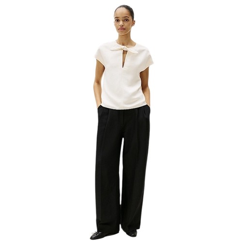 Tommy Hilfiger WW0WW44695-AEF Γυναικεία Μπλούζα Εκρού Regular
