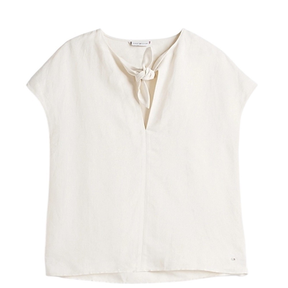TOMMY HILFIGER</br>Γυναικεία Μπλούζα Εκρού Regular WW0WW44695-AEF Tommy Hilfiger TOMMY HILFIGER</br>Γυναικεία Μπλούζα Εκρού Regular WW0WW44695-AEF Tommy Hilfiger