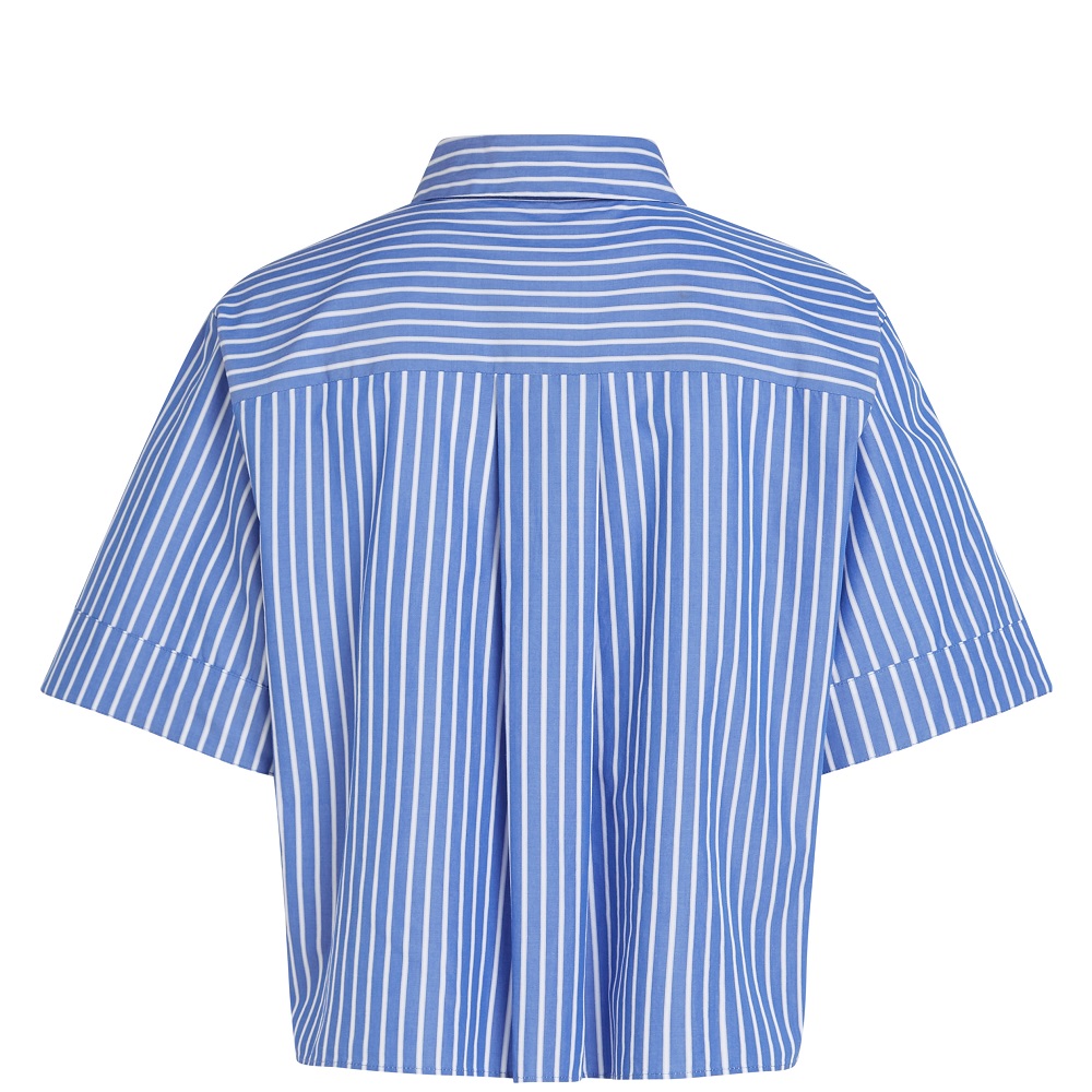 TOMMY HILFIGER</br>Γυναικείο Πουκάμισο Γαλάζιο/Λευκό Poplin Boxy Short S/s Shirt WW0WW44717-0YA Tommy Hilfiger TOMMY HILFIGER</br>Γυναικείο Πουκάμισο Γαλάζιο/Λευκό Poplin Boxy Short S/s Shirt WW0WW44717-0YA Tommy Hilfiger