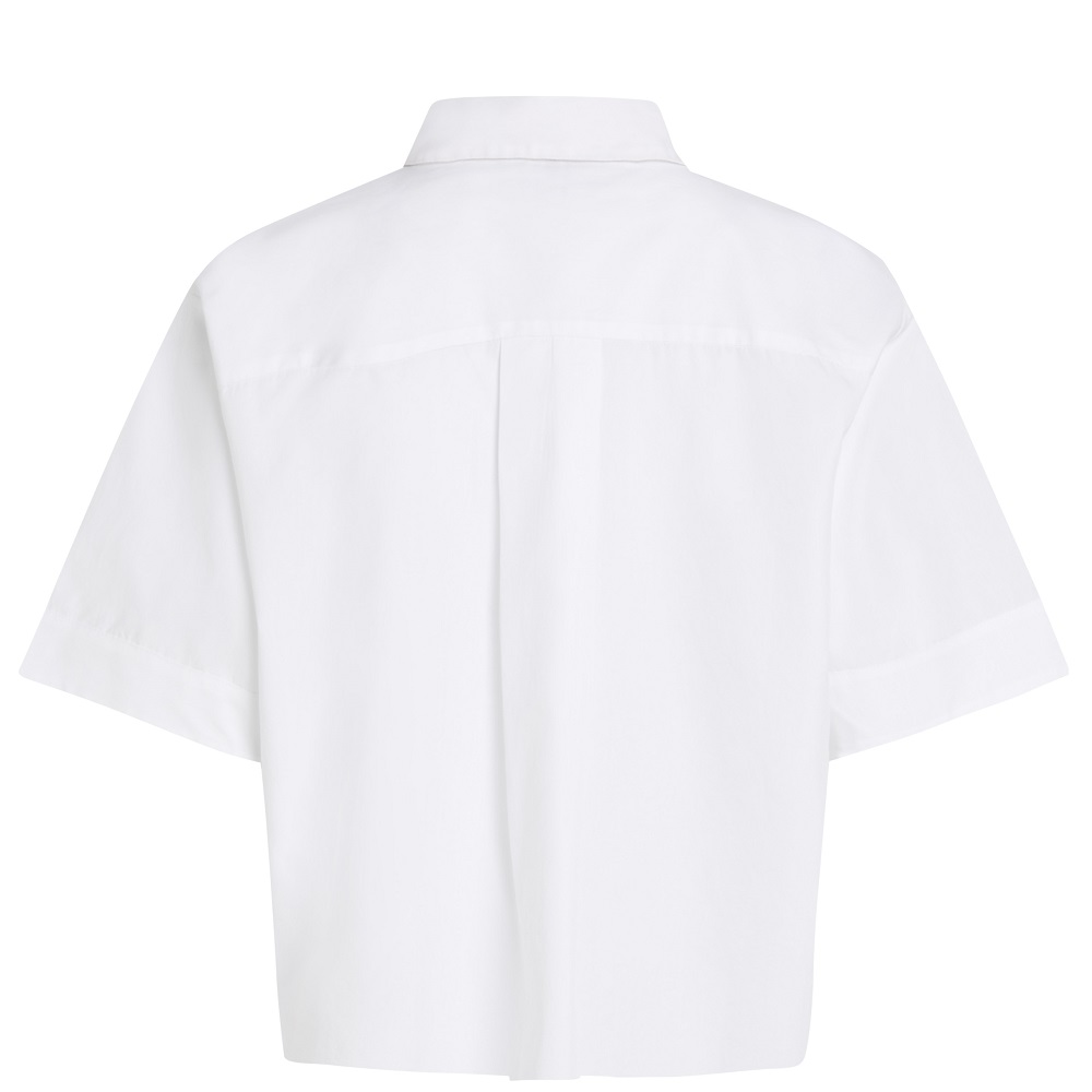 TOMMY HILFIGER</br>Γυναικείο Πουκάμισο Λευκό Poplin Boxy Short S/s Shirt WW0WW44717-YCF Tommy Hilfiger TOMMY HILFIGER</br>Γυναικείο Πουκάμισο Λευκό Poplin Boxy Short S/s Shirt WW0WW44717-YCF Tommy Hilfiger
