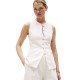 TOMMY HILFIGER</br>Γυναικείο Γιλέκο Εκρού Linen Mix Slim Waistcoast Top WW0WW44752-Z00 Tommy Hilfiger TOMMY HILFIGER</br>Γυναικείο Γιλέκο Εκρού Linen Mix Slim Waistcoast Top WW0WW44752-Z00 Tommy Hilfiger