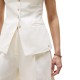 TOMMY HILFIGER</br>Γυναικείο Γιλέκο Εκρού Linen Mix Slim Waistcoast Top WW0WW44752-Z00 Tommy Hilfiger TOMMY HILFIGER</br>Γυναικείο Γιλέκο Εκρού Linen Mix Slim Waistcoast Top WW0WW44752-Z00 Tommy Hilfiger
