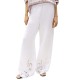 TOMMY HILFIGER</br>Γυναικείο Παντελόνι Λευκό Broderie Anglaise Linen WW0WW44782-YCF Tommy Hilfiger TOMMY HILFIGER</br>Γυναικείο Παντελόνι Λευκό Broderie Anglaise Linen WW0WW44782-YCF Tommy Hilfiger