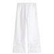 TOMMY HILFIGER</br>Γυναικείο Παντελόνι Λευκό Broderie Anglaise Linen WW0WW44782-YCF Tommy Hilfiger TOMMY HILFIGER</br>Γυναικείο Παντελόνι Λευκό Broderie Anglaise Linen WW0WW44782-YCF Tommy Hilfiger