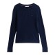TOMMY HILFIGER</br>Tommy Hilfiger Co Cable C-nk Ls Sweater WW0WW44993-C1G Γυναικείο Πουλόβερ Μπλε TOMMY HILFIGER</br>Tommy Hilfiger Co Cable C-nk Ls Sweater WW0WW44993-C1G Γυναικείο Πουλόβερ Μπλε