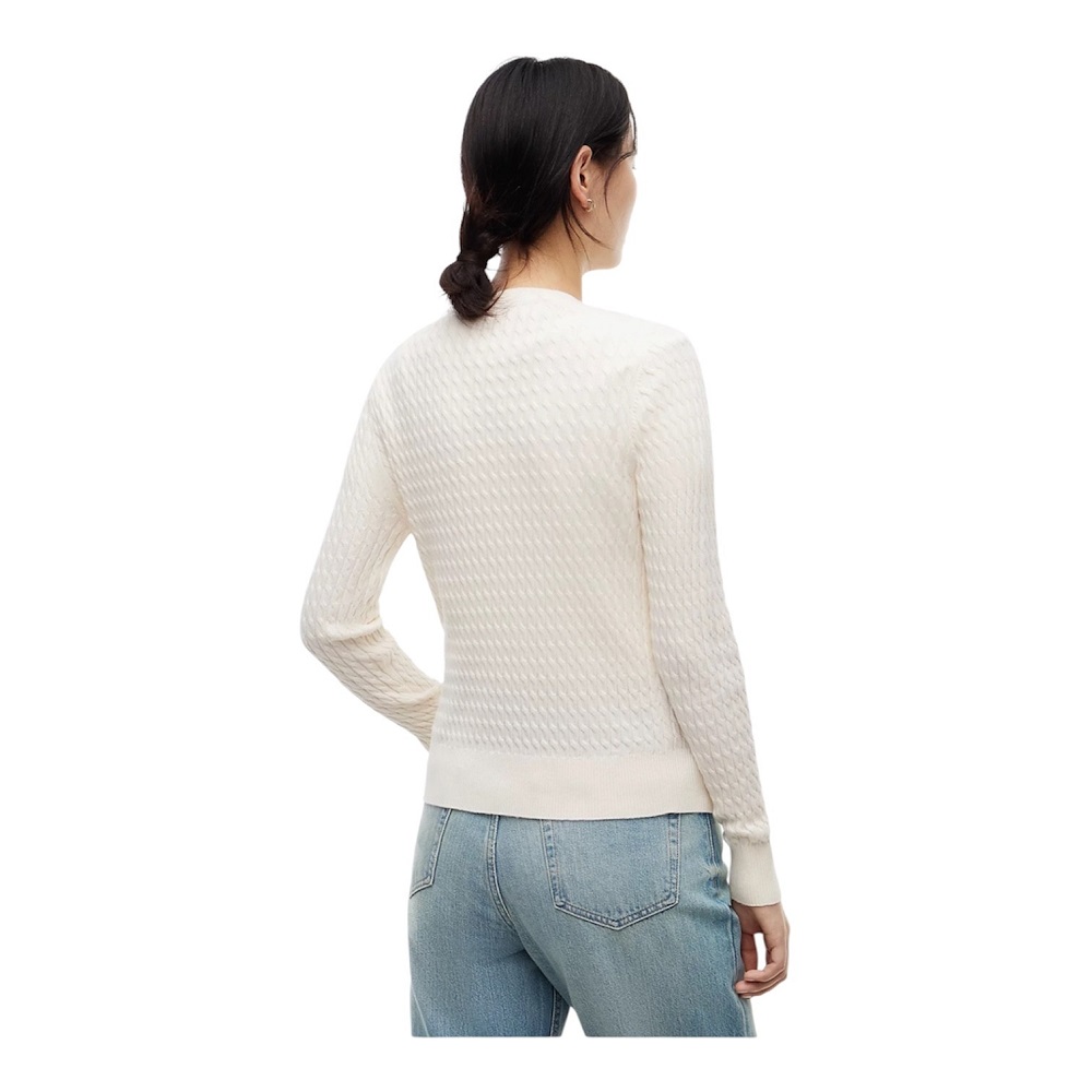 TOMMY HILFIGER</br>Tommy Hilfiger Co Cable C-nk Ls Sweater WW0WW44993-Z00 Γυναικείο Πουλόβερ Εκρού TOMMY HILFIGER</br>Tommy Hilfiger Co Cable C-nk Ls Sweater WW0WW44993-Z00 Γυναικείο Πουλόβερ Εκρού