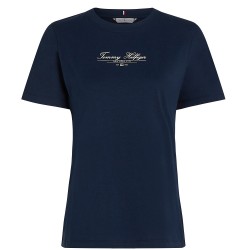Γυναικείο T-shirt Μπλε Regular WW0WW45428-C1G Tommy Hilfiger