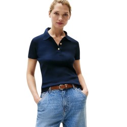 Γυναικεία Μπλούζα Πόλο Μπλε WW0WW45436-C1G Tommy Hilfiger