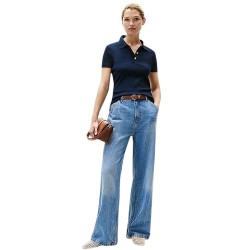 Γυναικεία Μπλούζα Πόλο Μπλε WW0WW45436-C1G Tommy Hilfiger