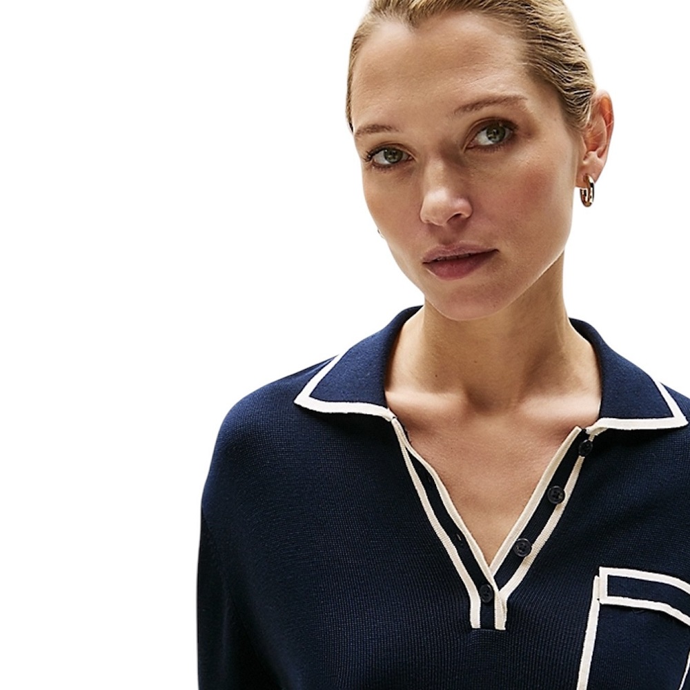TOMMY HILFIGER</br>Γυναικείο Πουλόβερ Πόλο Μπλε WW0WW45483-C1G Tommy Hilfiger TOMMY HILFIGER</br>Γυναικείο Πουλόβερ Πόλο Μπλε WW0WW45483-C1G Tommy Hilfiger