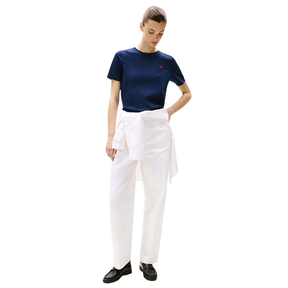 TOMMY HILFIGER</br>Γυναικείο T-shirt Μπλε Reg Contrast Flag Ss Tee WW0WW45522-C1G Tommy Hilfiger TOMMY HILFIGER</br>Γυναικείο T-shirt Μπλε Reg Contrast Flag Ss Tee WW0WW45522-C1G Tommy Hilfiger