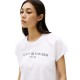 TOMMY HILFIGER</br>Γυναικείο T-shirt Λευκό Modern Cap Sleeve Logo Tee WW0WW46113-YCF Tommy Hilfiger TOMMY HILFIGER</br>Γυναικείο T-shirt Λευκό Modern Cap Sleeve Logo Tee WW0WW46113-YCF Tommy Hilfiger