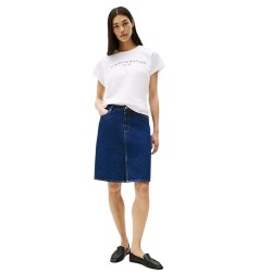 Γυναικείο T-shirt Λευκό Modern Cap Sleeve Logo Tee WW0WW46113-YCF Tommy Hilfiger