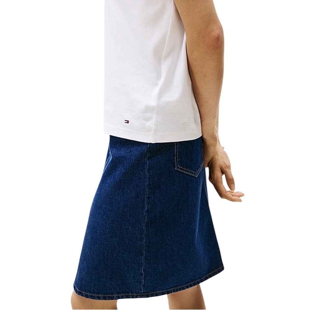 TOMMY HILFIGER</br>Γυναικείο T-shirt Λευκό Modern Cap Sleeve Logo Tee WW0WW46113-YCF Tommy Hilfiger TOMMY HILFIGER</br>Γυναικείο T-shirt Λευκό Modern Cap Sleeve Logo Tee WW0WW46113-YCF Tommy Hilfiger