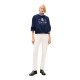 TOMMY HILFIGER</br>Tommy Hilfiger WW0WW46128-C1G Γυναικείο Φούτερ Μπλε Varsity Crest Fleece Sweatshirt