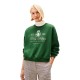 TOMMY HILFIGER</br>Tommy Hilfiger WW0WW46128-LZP Γυναικείο Φούτερ Πράσινο Varsity Crest Fleece Sweatshirt