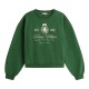 TOMMY HILFIGER</br>Tommy Hilfiger WW0WW46128-LZP Γυναικείο Φούτερ Πράσινο Varsity Crest Fleece Sweatshirt