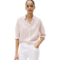 Γυναικείο Πουκάμισο Ροζ Relaxed Fit Pure Linen Blouse WW0WW46169-0ED Tommy Hilfiger