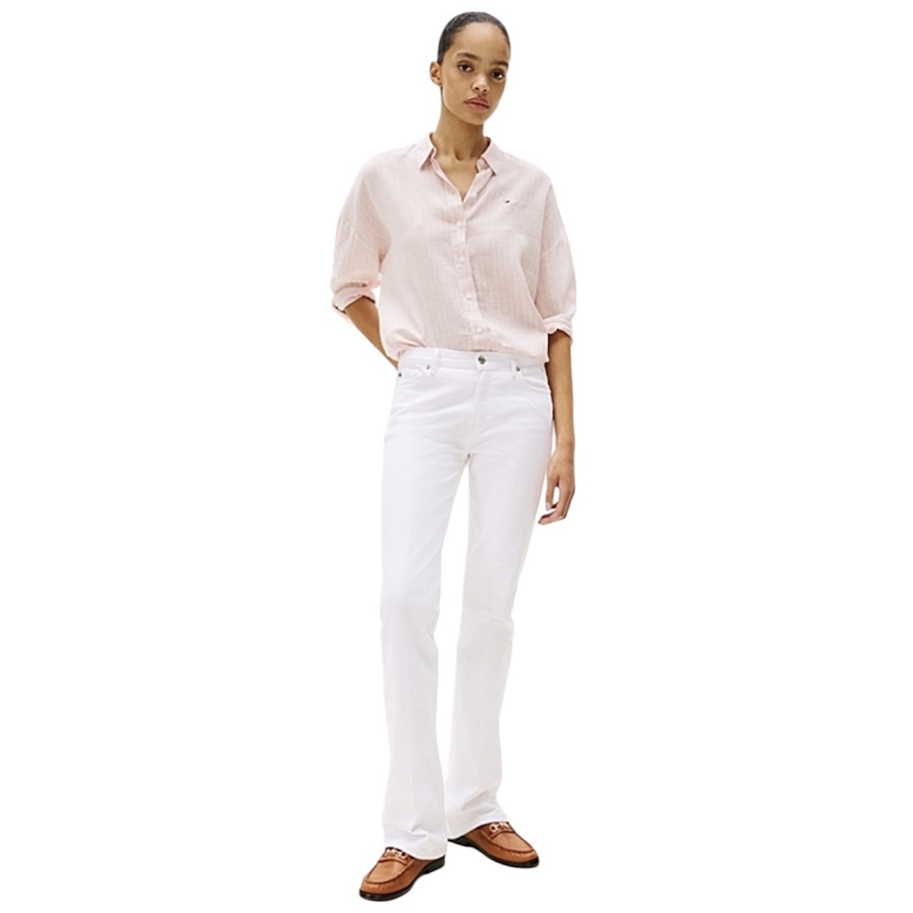 TOMMY HILFIGER</br>Γυναικείο Πουκάμισο Ροζ Relaxed Fit Pure Linen Blouse WW0WW46169-0ED Tommy Hilfiger TOMMY HILFIGER</br>Γυναικείο Πουκάμισο Ροζ Relaxed Fit Pure Linen Blouse WW0WW46169-0ED Tommy Hilfiger