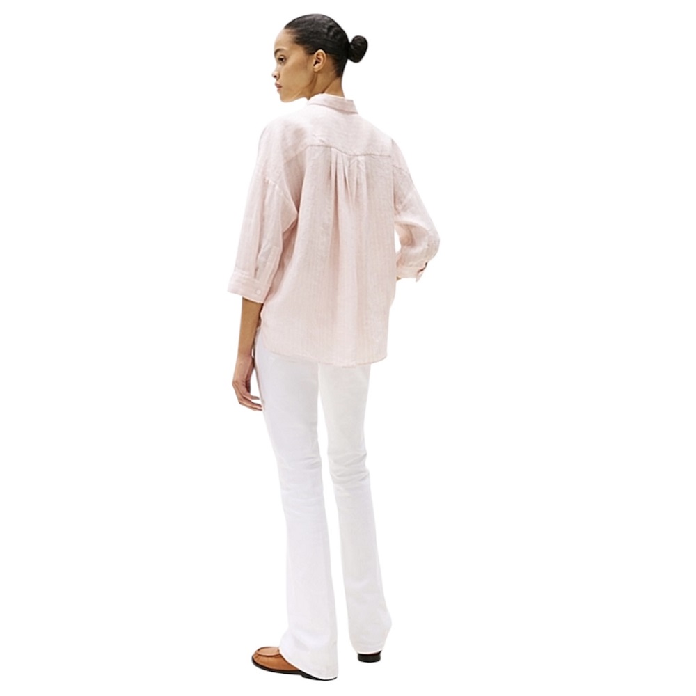 TOMMY HILFIGER</br>Γυναικείο Πουκάμισο Ροζ Relaxed Fit Pure Linen Blouse WW0WW46169-0ED Tommy Hilfiger TOMMY HILFIGER</br>Γυναικείο Πουκάμισο Ροζ Relaxed Fit Pure Linen Blouse WW0WW46169-0ED Tommy Hilfiger
