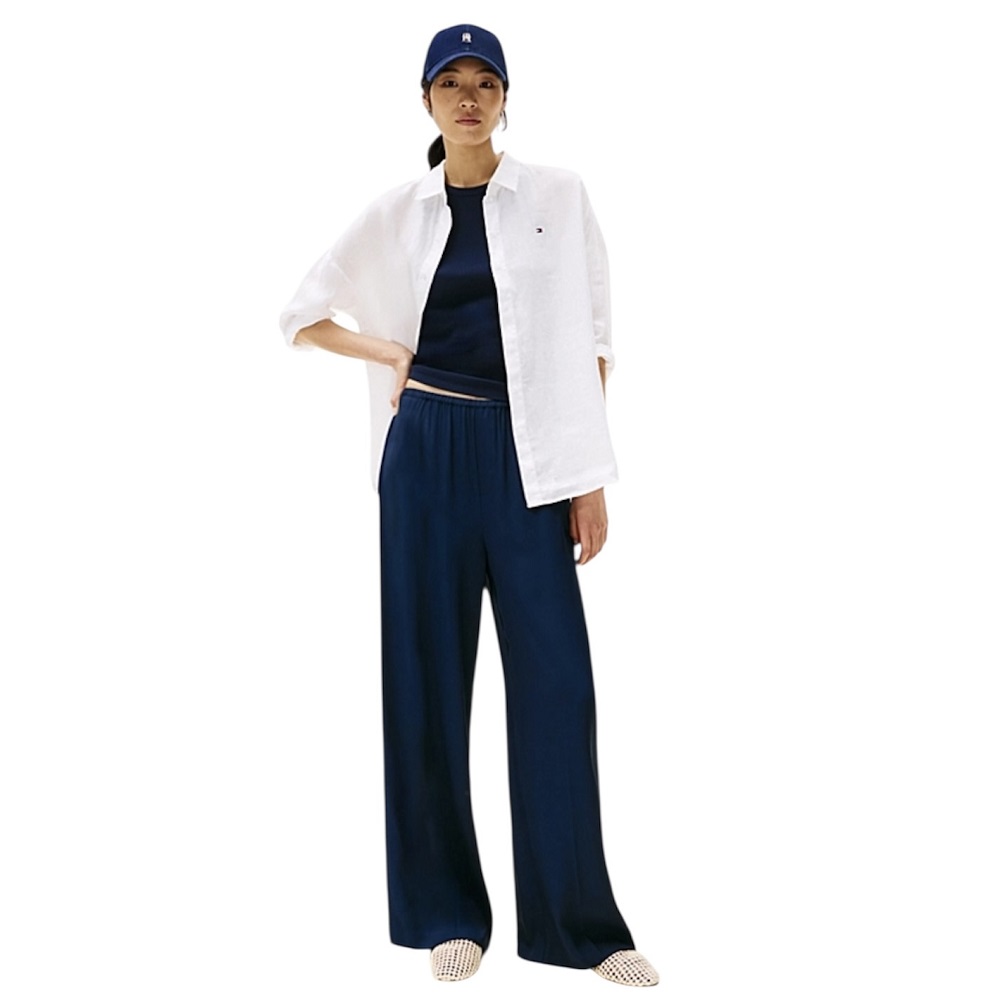 TOMMY HILFIGER</br>Γυναικείο Πουκάμισο Λευκό Relaxed Fit Pure Linen Blouse WW0WW46169-YCF Tommy Hilfiger TOMMY HILFIGER</br>Γυναικείο Πουκάμισο Λευκό Relaxed Fit Pure Linen Blouse WW0WW46169-YCF Tommy Hilfiger