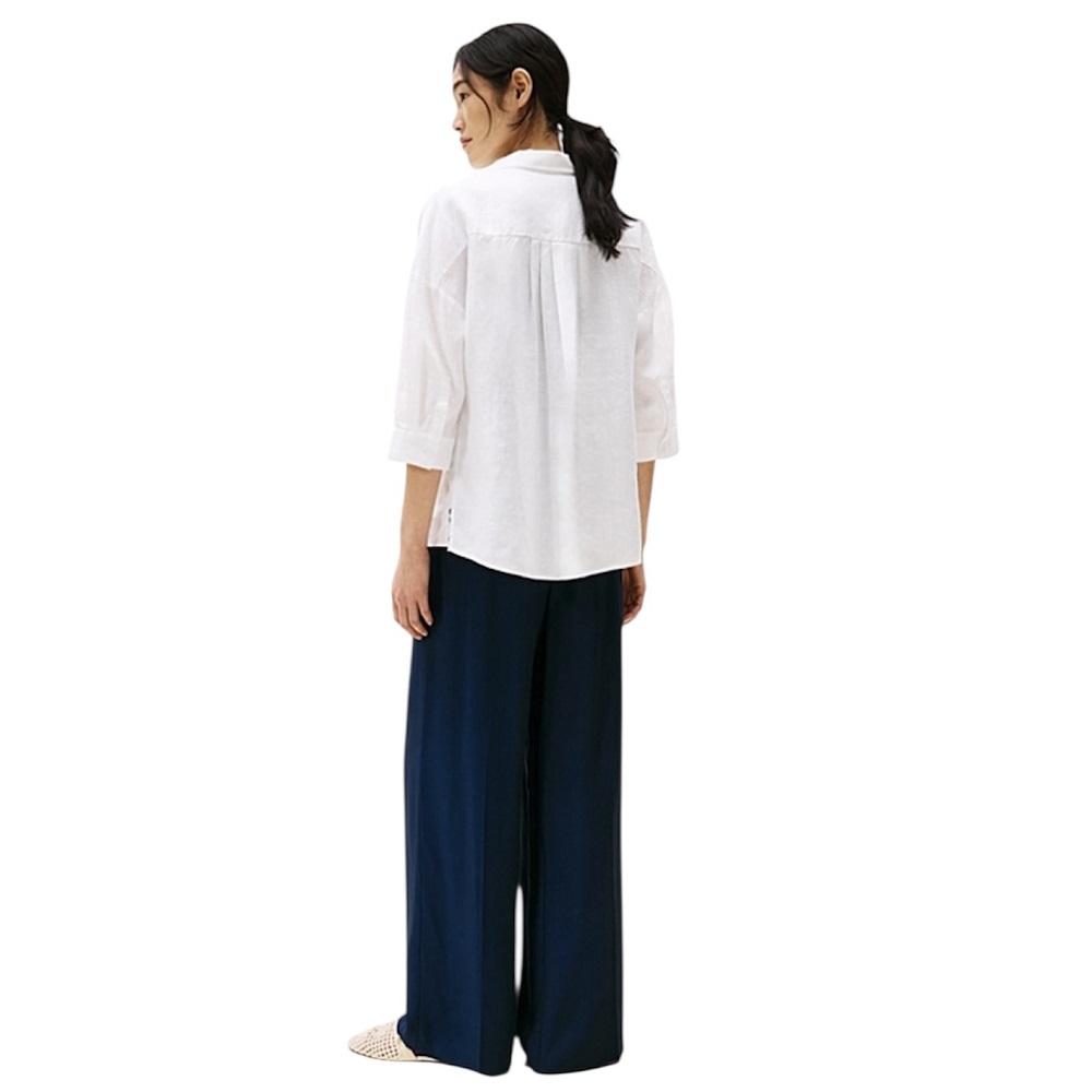 TOMMY HILFIGER</br>Γυναικείο Πουκάμισο Λευκό Relaxed Fit Pure Linen Blouse WW0WW46169-YCF Tommy Hilfiger TOMMY HILFIGER</br>Γυναικείο Πουκάμισο Λευκό Relaxed Fit Pure Linen Blouse WW0WW46169-YCF Tommy Hilfiger