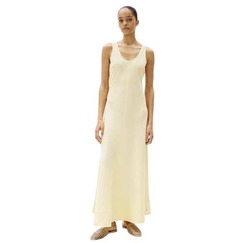 Γυναικείο Φόρεμα Κίτρινο Textured Linen Tank Maxi WW0WW46171-ΖΗ0 Tommy Hilfiger Γυναικείο Φόρεμα Κίτρινο Textured Linen Tank Maxi WW0WW46171-ΖΗ0 Tommy Hilfiger