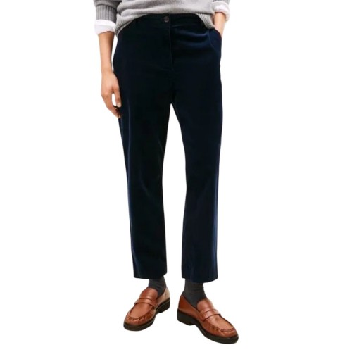 Tommy Hilfiger WW0WW46698-C1G Γυναικείο Κοτλέ Παντελόνι Μπλε Corduroy Slim Straight Tommy Hilfiger WW0WW46698-C1G Γυναικείο Κοτλέ Παντελόνι Μπλε Corduroy Slim Straight