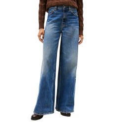 Γυναικείο Παντελόνι Τζιν Dnm Kris 70's WideLeg Hw WW0WW46731-1A5 Tommy Hilfiger