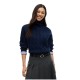 TOMMY HILFIGER</br>Tommy Hilfiger Soft Wool Cable Roll-Nk Ls Swt WW0WW46791-C1G Γυναικείο Πουλόβερ Μπλε TOMMY HILFIGER</br>Tommy Hilfiger Soft Wool Cable Roll-Nk Ls Swt WW0WW46791-C1G Γυναικείο Πουλόβερ Μπλε