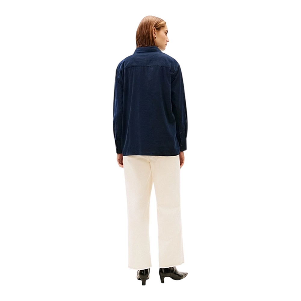 TOMMY HILFIGER</br>Tommy Hilfiger WW0WW46850-C1G Γυναικείο Κοτλέ Πουκάμισο Μπλε Corduroy Relaxed Fit Shirt TOMMY HILFIGER</br>Tommy Hilfiger WW0WW46850-C1G Γυναικείο Κοτλέ Πουκάμισο Μπλε Corduroy Relaxed Fit Shirt