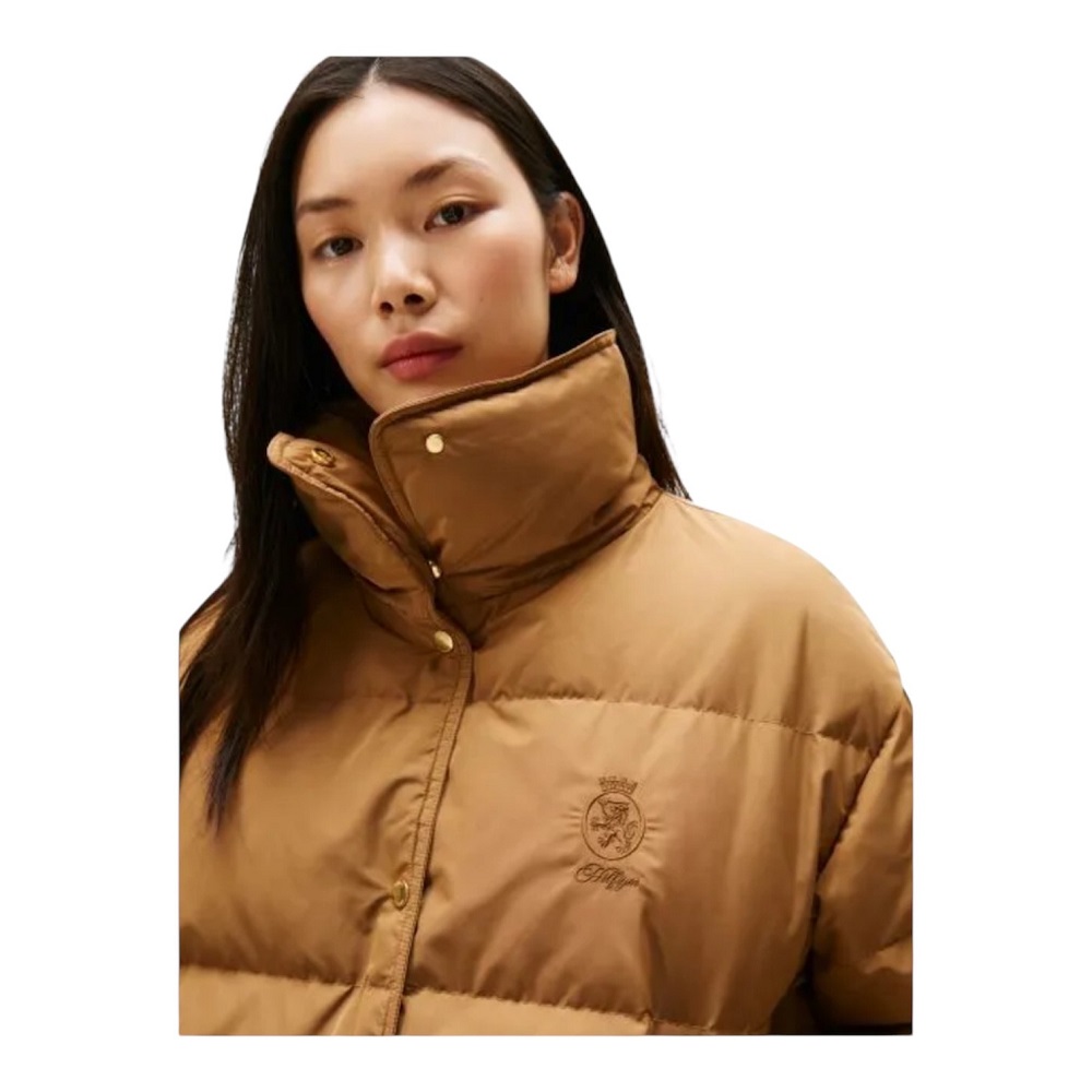 TOMMY HILFIGER</br>Tommy Hilfiger WW0WW47294-GWA Γυναικείο Αδιάβροχο Μπουφάν Κάμελ Crest Mw Down Reg Jacket TOMMY HILFIGER</br>Tommy Hilfiger WW0WW47294-GWA Γυναικείο Αδιάβροχο Μπουφάν Κάμελ Crest Mw Down Reg Jacket