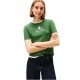 TOMMY HILFIGER</br>Tommy Hilfiger WW0WW47316-LZP Γυναικείο T-shirt Πράσινο Varsity Crest Slim Ss Tee TOMMY HILFIGER</br>Tommy Hilfiger WW0WW47316-LZP Γυναικείο T-shirt Πράσινο Varsity Crest Slim Ss Tee