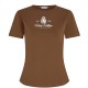 TOMMY HILFIGER</br>Tommy Hilfiger WW0WW47316-GV0 Γυναικείο T-shirt Καφέ Varsity Crest Slim Ss Tee TOMMY HILFIGER</br>Tommy Hilfiger WW0WW47316-GV0 Γυναικείο T-shirt Καφέ Varsity Crest Slim Ss Tee