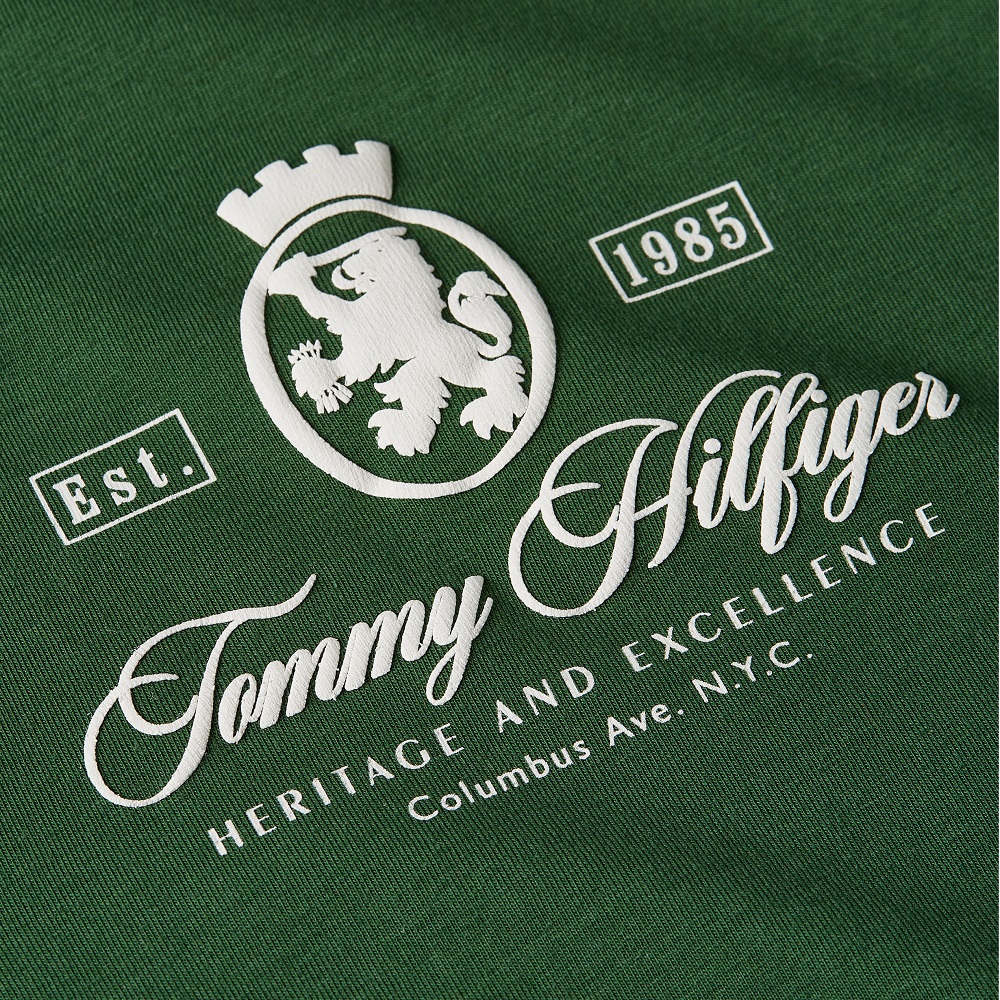 TOMMY HILFIGER</br>Tommy Hilfiger WW0WW47316-LZP Γυναικείο T-shirt Πράσινο Varsity Crest Slim Ss Tee TOMMY HILFIGER</br>Tommy Hilfiger WW0WW47316-LZP Γυναικείο T-shirt Πράσινο Varsity Crest Slim Ss Tee