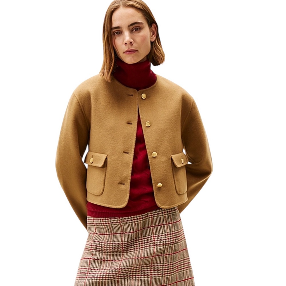 TOMMY HILFIGER</br>Tommy Hilfiger WW0WW47446-GWJ Γυναικείο Τζάκετ Κάμελ Double-Faced Wool Reg Belted TOMMY HILFIGER</br>Tommy Hilfiger WW0WW47446-GWJ Γυναικείο Τζάκετ Κάμελ Double-Faced Wool Reg Belted