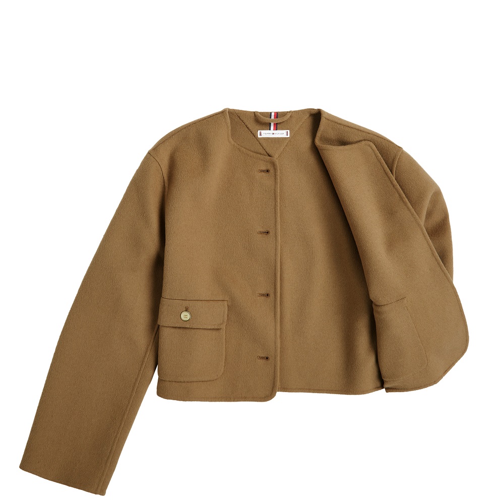 TOMMY HILFIGER</br>Tommy Hilfiger WW0WW47446-GWJ Γυναικείο Τζάκετ Κάμελ Double-Faced Wool Reg Belted TOMMY HILFIGER</br>Tommy Hilfiger WW0WW47446-GWJ Γυναικείο Τζάκετ Κάμελ Double-Faced Wool Reg Belted